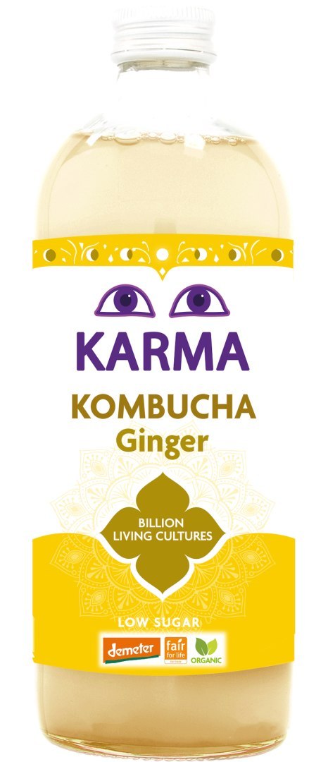 KOMBUCHA Z IMBIREM NISKA ZAWARTOŚĆ CUKRÓW FAIR FOR LIFE DEMETER BIO 1 L - KARMA KOMBUCHA KOMBUCHA Z IMBIREM NISKA ZAWARTOŚĆ CUKRÓW FAIR FOR LIFE DEMETER BIO 1 L - KARMA KOMBUCHA