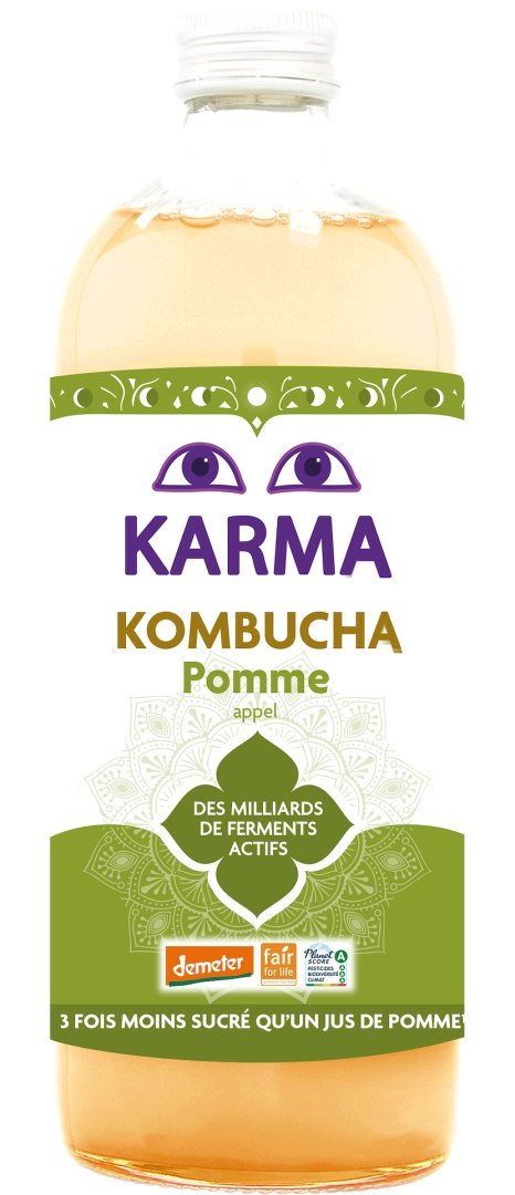 KOMBUCHA Z JABŁKIEM FAIR FOR LIFE DEMETER BIO 1 L - KARMA KOMBUCHA KOMBUCHA Z JABŁKIEM FAIR FOR LIFE DEMETER BIO 1 L - KARMA KOMBUCHA