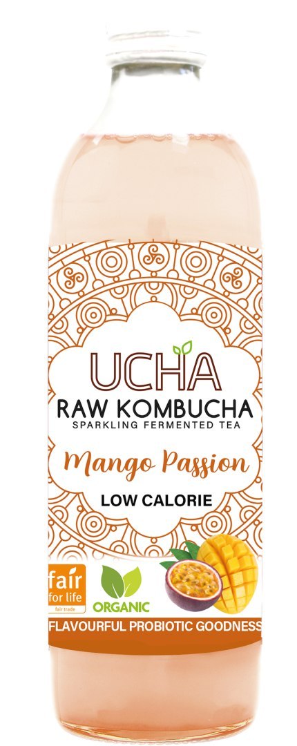 KOMBUCHA Z MANGO I MARAKUJĄ NISKA ZAWARTOŚĆ CUKRÓW FAIR FOR LIFE BIO 350 ml - UCHA KOMBUCHA Z MANGO I MARAKUJĄ NISKA ZAWARTOŚĆ CUKRÓW FAIR FOR LIFE BIO 350 ml - UCHA