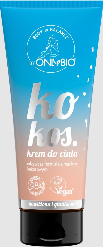 KREM DO CIAŁA KOKOS 200 ml - ONLYBIO BODY IN BALANCE KREM DO CIAŁA KOKOS 200 ml - ONLYBIO BODY IN BALANCE