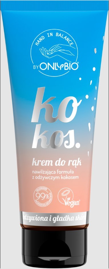 KREM DO RĄK KOKOS 50 ml - ONLYBIO HAND IN BALANCE KREM DO RĄK KOKOS 50 ml - ONLYBIO HAND IN BALANCE