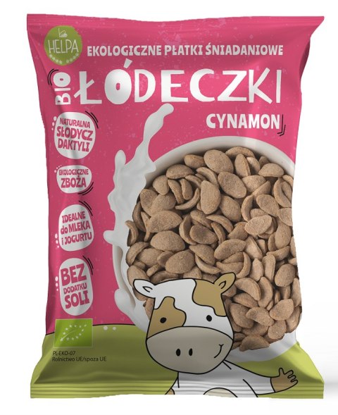 ŁÓDECZKI JAGLANO - OWSIANE Z CYNAMONEM BEZ DODATKU CUKRÓW BIO 260 g - HELPA ŁÓDECZKI JAGLANO - OWSIANE Z CYNAMONEM BEZ DODATKU CUKRÓW BIO 260 g - HELPA