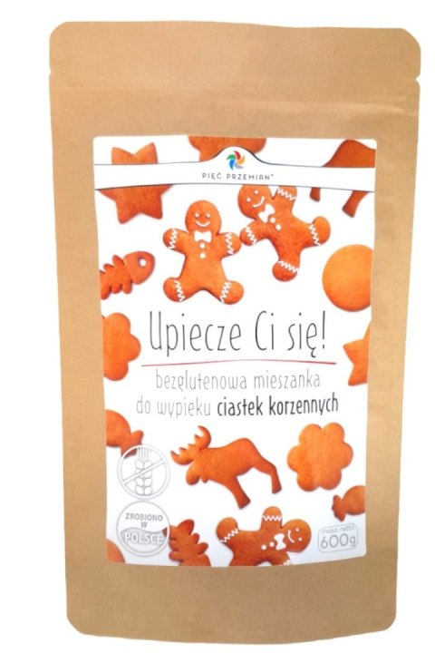 MIESZANKA DO WYPIEKU CIASTEK KORZENNYCH BEZGLUTENOWA 600 g - PIĘĆ PRZEMIAN (PRODUKT SEZONOWY) MIESZANKA DO WYPIEKU CIASTEK KORZENNYCH BEZGLUTENOWA 600 g - PIĘĆ PRZEMIAN (PRODUKT SEZONOWY)