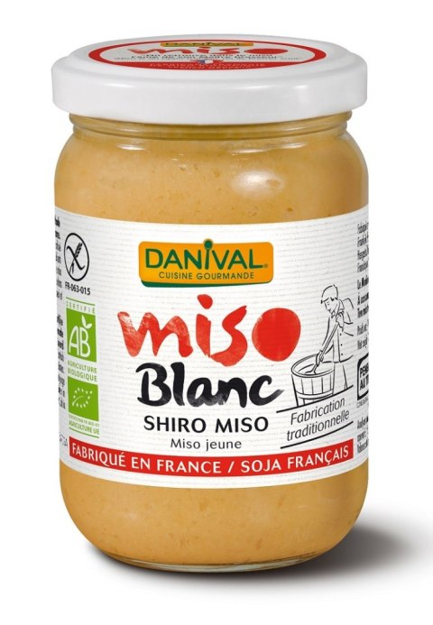 MISO SHIRO BIAŁE (PASTA Z RYŻU I SOI) BEZGLUTENOWE BIO 200 g - DANIVAL MISO SHIRO BIAŁE (PASTA Z RYŻU I SOI) BEZGLUTENOWE BIO 200 g - DANIVAL