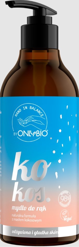 MYDŁO DO RĄK KOKOS 400 ml - ONLYBIO HAND IN BALANCE MYDŁO DO RĄK KOKOS 400 ml - ONLYBIO HAND IN BALANCE