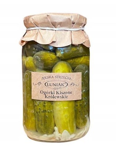 OGÓRKI KISZONE KRÓLEWSKIE 710 g (410 g) - LUNIAK OGÓRKI KISZONE KRÓLEWSKIE 710 g (410 g) - LUNIAK