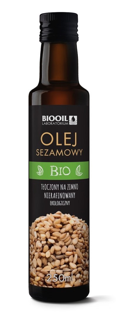 OLEJ SEZAMOWY TŁOCZONY NA ZIMNO BIO 250 ml - BIOOIL OLEJ SEZAMOWY TŁOCZONY NA ZIMNO BIO 250 ml - BIOOIL