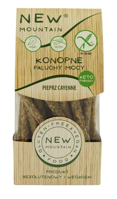 PALUCHY MOCY KONOPNE Z PIEPRZEM CAYENNE BEZGLUTENOWE 200 g - NEW MOUNTAIN PALUCHY MOCY KONOPNE Z PIEPRZEM CAYENNE BEZGLUTENOWE 200 g - NEW MOUNTAIN