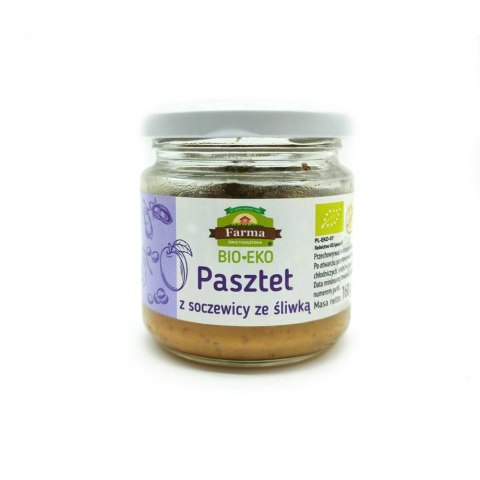 PASZTET Z SOCZEWICY ZE ŚLIWKĄ BEZGLUTENOWY BIO 160 g - FARMA ŚWIĘTOKRZYSKA PASZTET Z SOCZEWICY ZE ŚLIWKĄ BEZGLUTENOWY BIO 160 g - FARMA ŚWIĘTOKRZYSKA