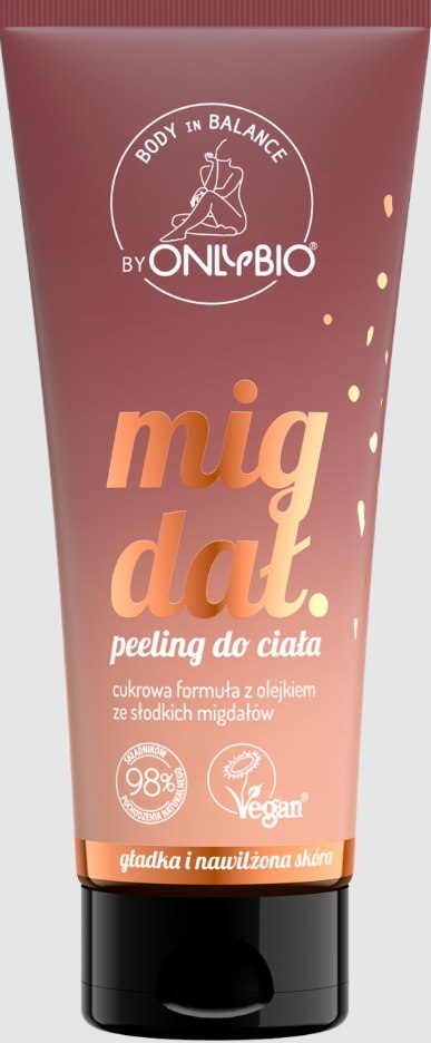 PEELING DO CIAŁA MIGDAŁ 200 ml - ONLYBIO BODY IN BALANCE PEELING DO CIAŁA MIGDAŁ 200 ml - ONLYBIO BODY IN BALANCE