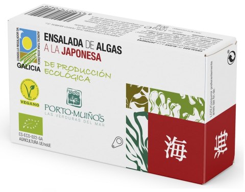 SAŁATKA Z ALG MORSKICH W SOSIE JAPOŃSKIM BIO 120 g (90 g) (PUSZKA) - PORTO MUINOS SAŁATKA Z ALG MORSKICH W SOSIE JAPOŃSKIM BIO 120 g (90 g) (PUSZKA) - PORTO MUINOS
