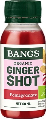 SHOT IMBIROWY Z GRANATEM BEZ DODATKU CUKRÓW BIO 60 ml - BANGS SHOT IMBIROWY Z GRANATEM BEZ DODATKU CUKRÓW BIO 60 ml - BANGS