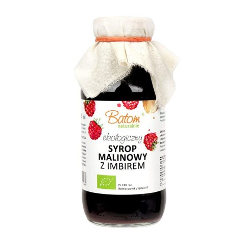SYROP MALINOWY Z IMBIREM BIO 330 ml - BATOM SYROP MALINOWY Z IMBIREM BIO 330 ml - BATOM