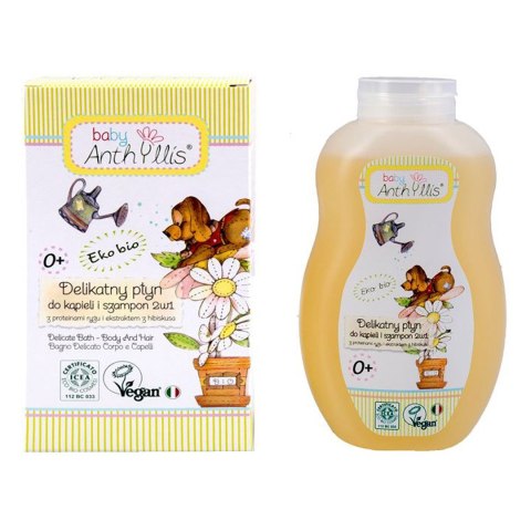 SZAMPON I PŁYN DO KĄPIELI 2w1 PROTEINY RYŻU I EKSTRAKT Z HIBISKUSA 400 ml - BABY ANTHYLLIS SZAMPON I PŁYN DO KĄPIELI 2w1 PROTEINY RYŻU I EKSTRAKT Z HIBISKUSA 400 ml - BABY ANTHYLLIS
