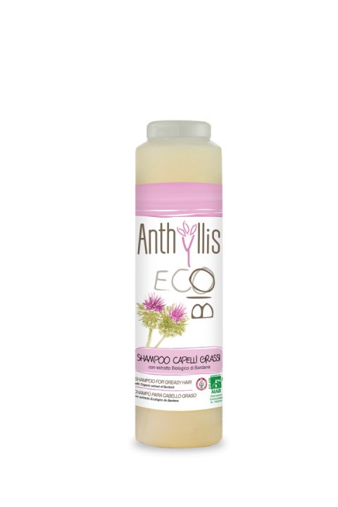SZAMPON Z EKSTRAKTEM Z ŁOPIANU DO WŁOSÓW PRZETŁUSZCZAJĄCYCH SIĘ I Z ŁUPIEŻEM ECO 250 ml - ANTHYLLIS SZAMPON Z EKSTRAKTEM Z ŁOPIANU DO WŁOSÓW PRZETŁUSZCZAJĄCYCH SIĘ I Z ŁUPIEŻEM ECO 250 ml - ANTHYLLIS