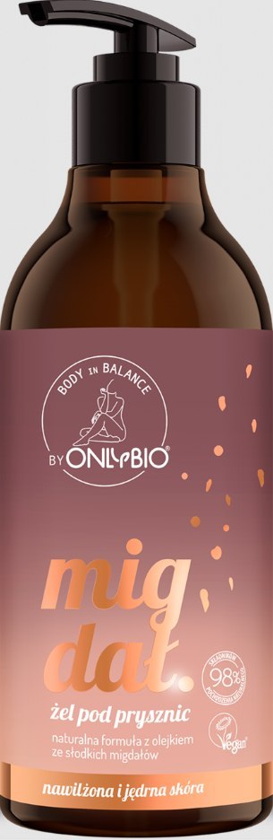ŻEL POD RYSZNIC MIGDAŁ 400 ml - ONLYBIO BODY IN BALANCE ŻEL POD RYSZNIC MIGDAŁ 400 ml - ONLYBIO BODY IN BALANCE