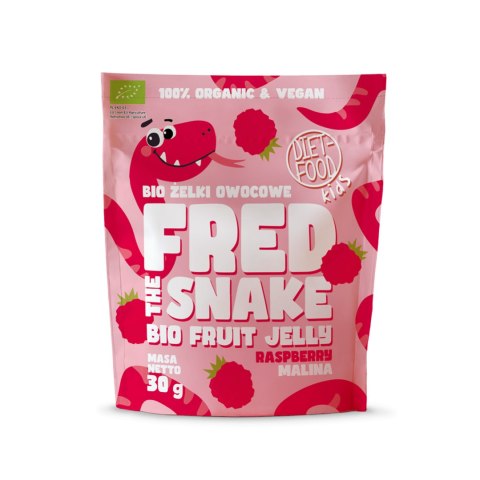 ŻELKI MALINA BIO 30 g - DIET-FOOD (FRED THE SNAKE) ŻELKI MALINA BIO 30 g - DIET-FOOD (FRED THE SNAKE)