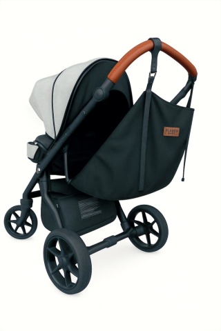 Hamak do wózka dziecięcego z pasami bezpieczeństwa Black