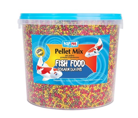 Granulki mix Happet trójkolorowe 10l Granulki mix Happet trójkolorowe 10l