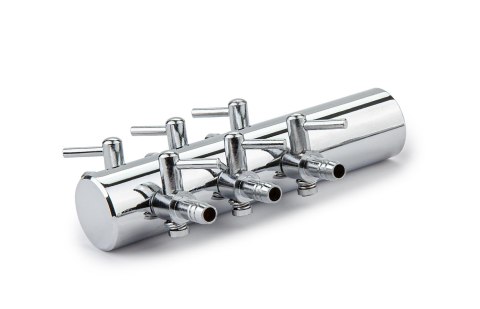 Rozdzielacz metalowy z zaworkami 6 wyjść Happet 1 szt. Rozdzielacz metalowy z zaworkami 6 wyjść Happet 1 szt.