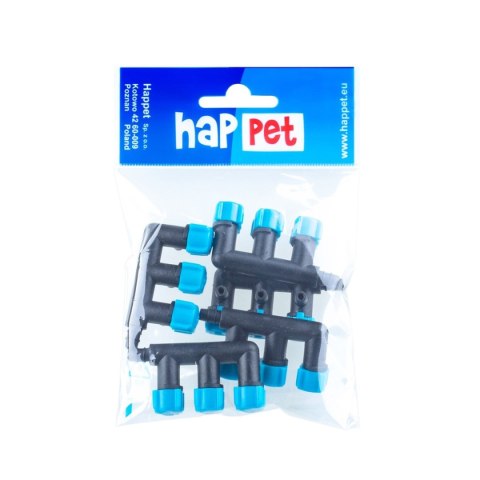 Rozdzielacz z zaworkami 3 wyjścia Happet 5 szt. Rozdzielacz z zaworkami 3 wyjścia Happet 5 szt.