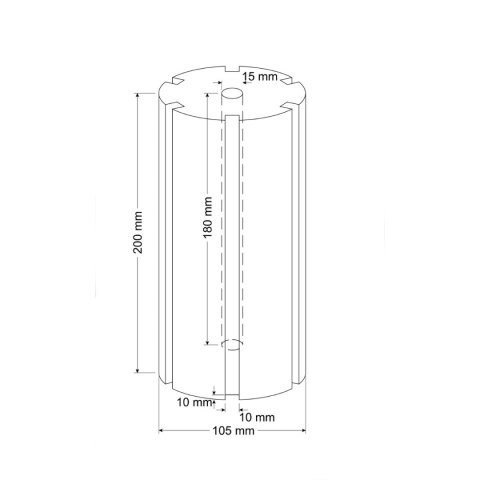 Wkład gąbka do Power Head Happet 20 cm Wkład gąbka do Power Head Happet 20 cm